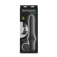 Renegade Super Stroker thrusting vibrator packaging on a white background