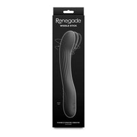 black wiggling vibrator in box packaging