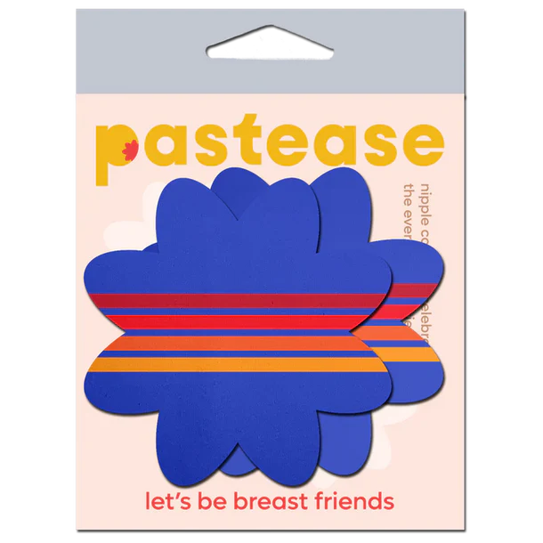 retro stripe breast pasties in package