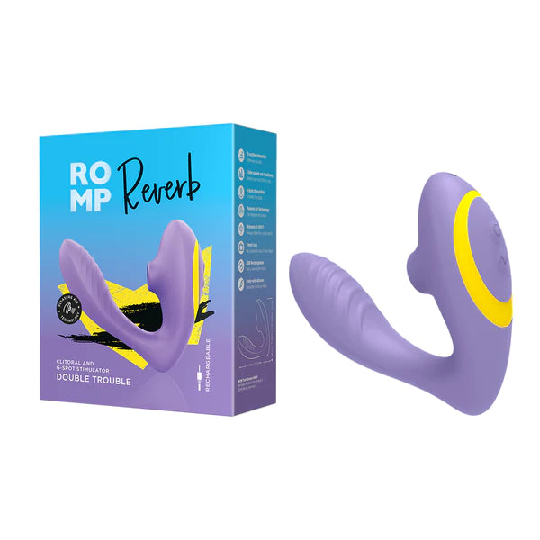purple clitoral and g spot vibrator with box