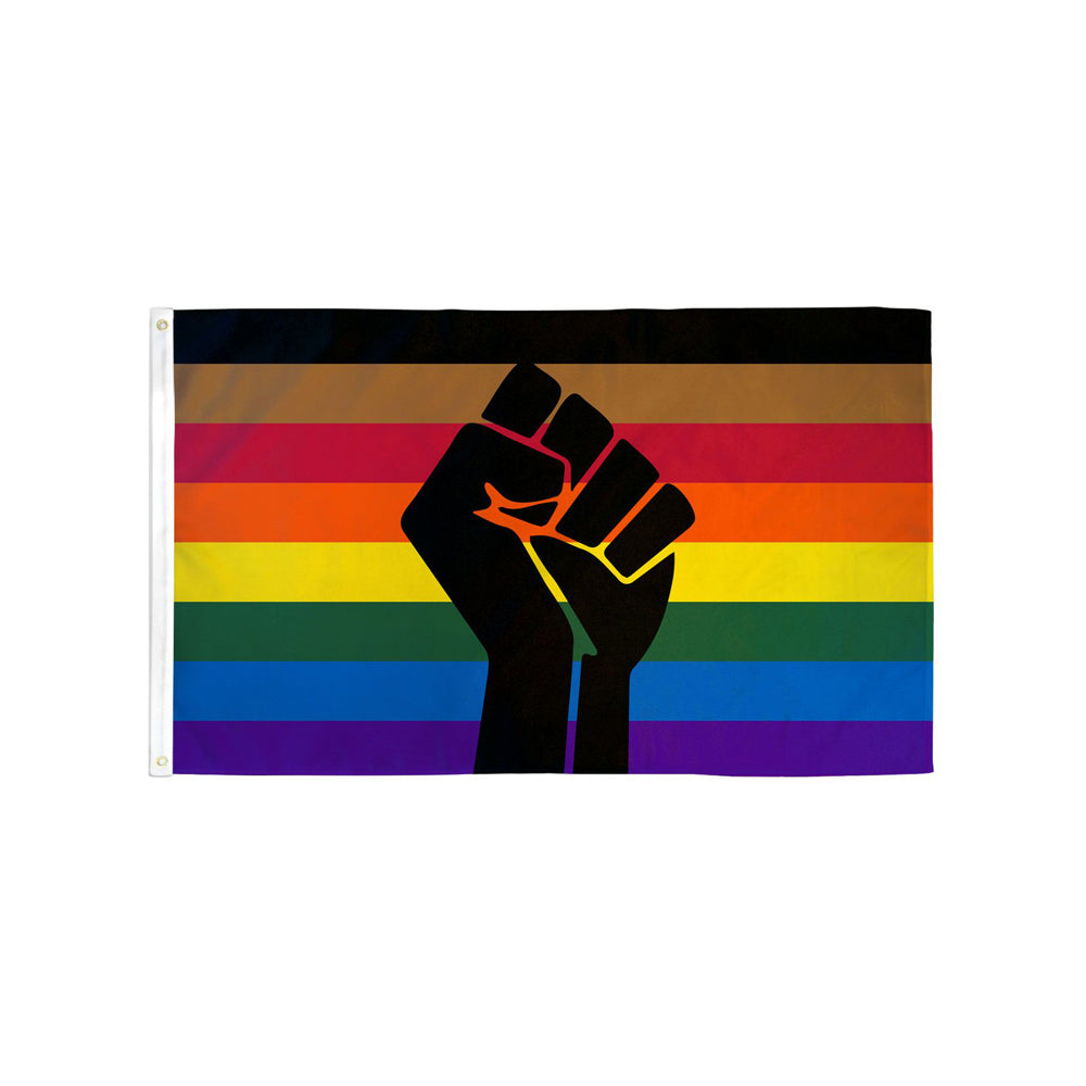 BLM Philly Fist Flag 3' x 5' Polyester