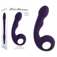 bulb shaped head vibrator with middle ridges with finger ring holder beside display box