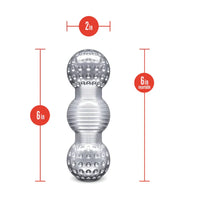 clear 3 circle chamber masturbator size chart