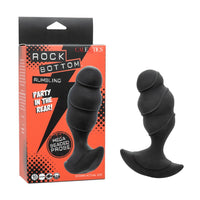 rock bottom rumbling mega beaded anal probe beside box packaging