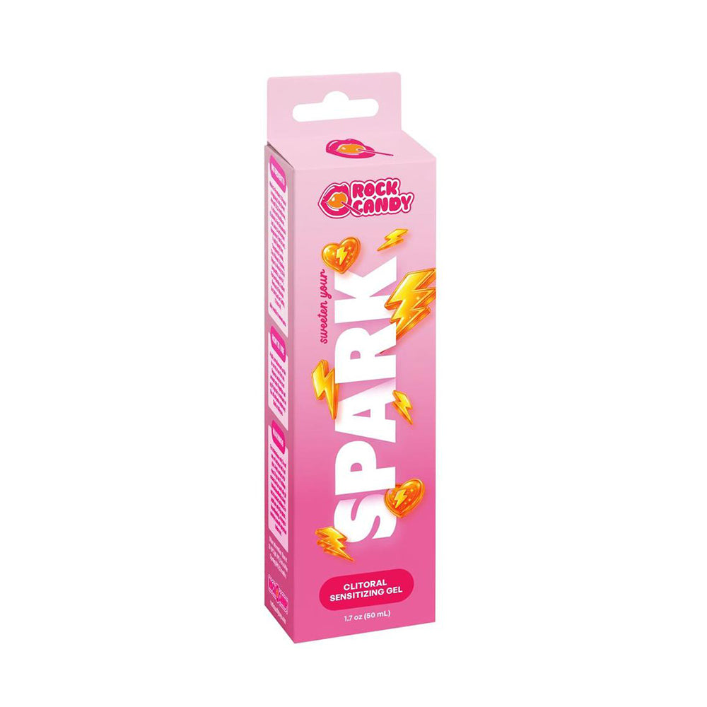 a pink box of rock candy spark clitoral gel