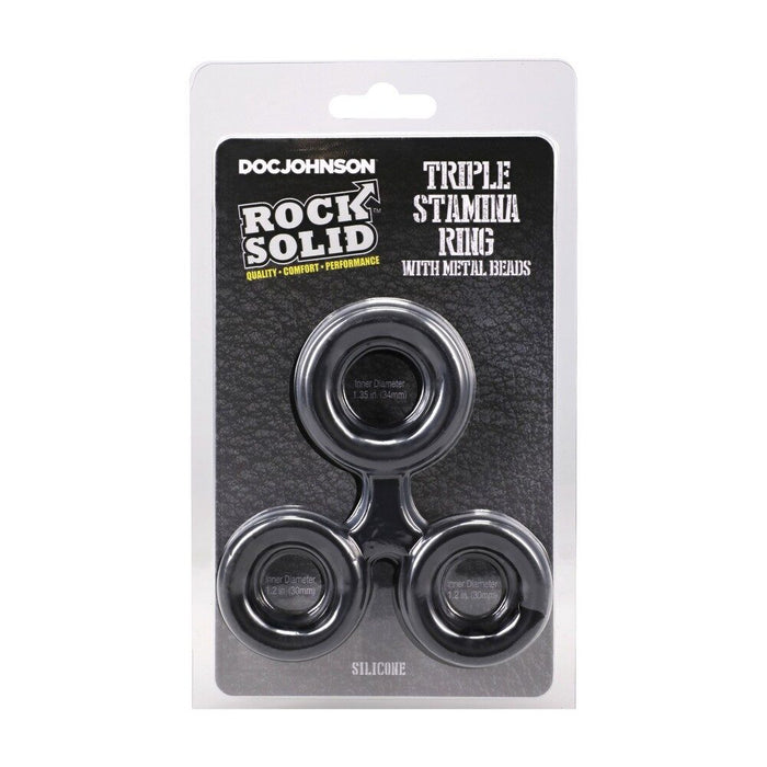 Packaged product with 'Doc Johnson' branding and 'Rock Solid' text on a white background