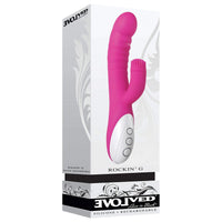 pink vibrator with clit tickler