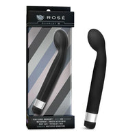 sleek handle with egg shaped curved head in black