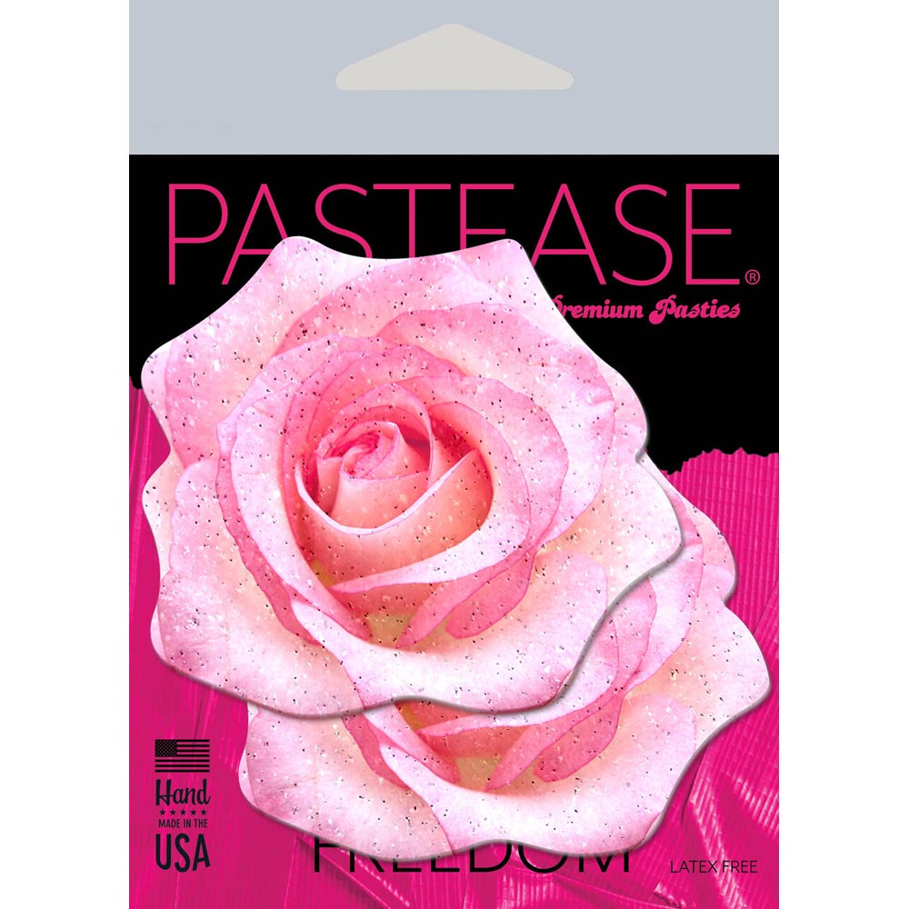 Glitter Velvet Blooming Rose Pasties by Pastease