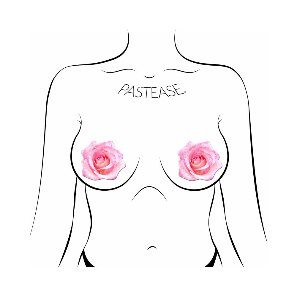 Glitter Velvet Blooming Rose Pasties by Pastease