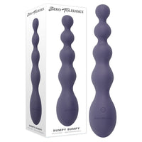 purple sleek vibrating anal beads