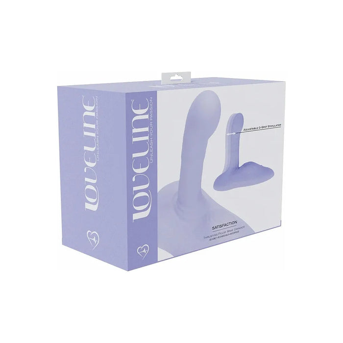 vibrator with grinder in purple on box packaging