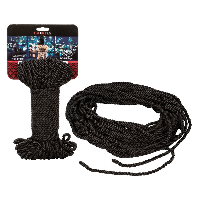 black bondage rope