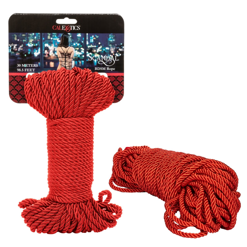 red bondage rope