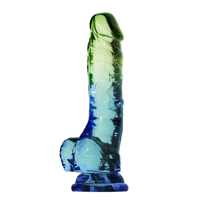 adam & eve seaside dreams Colorful ombre dildo with realistic shape