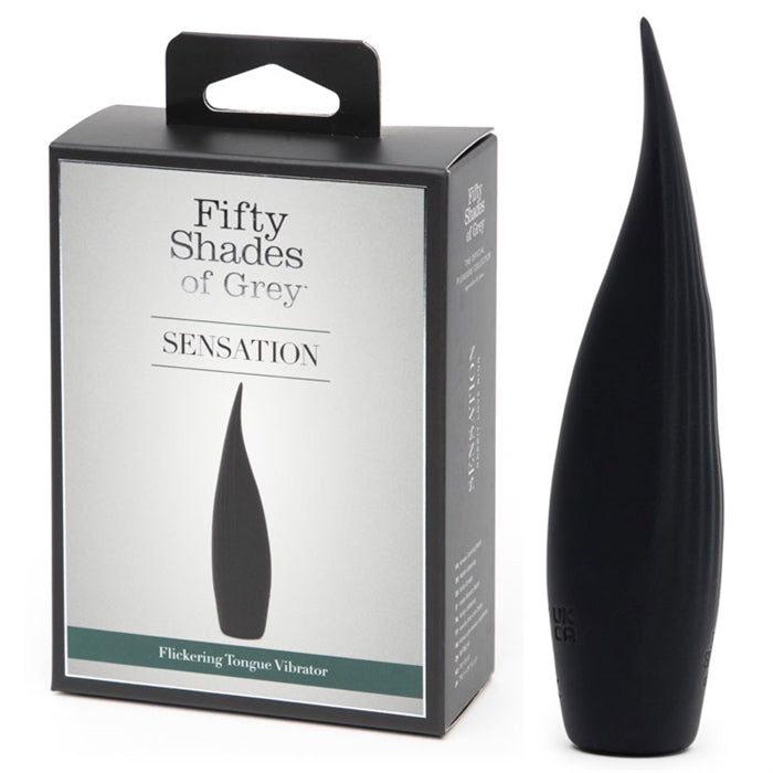 black silicone flickering vibrator