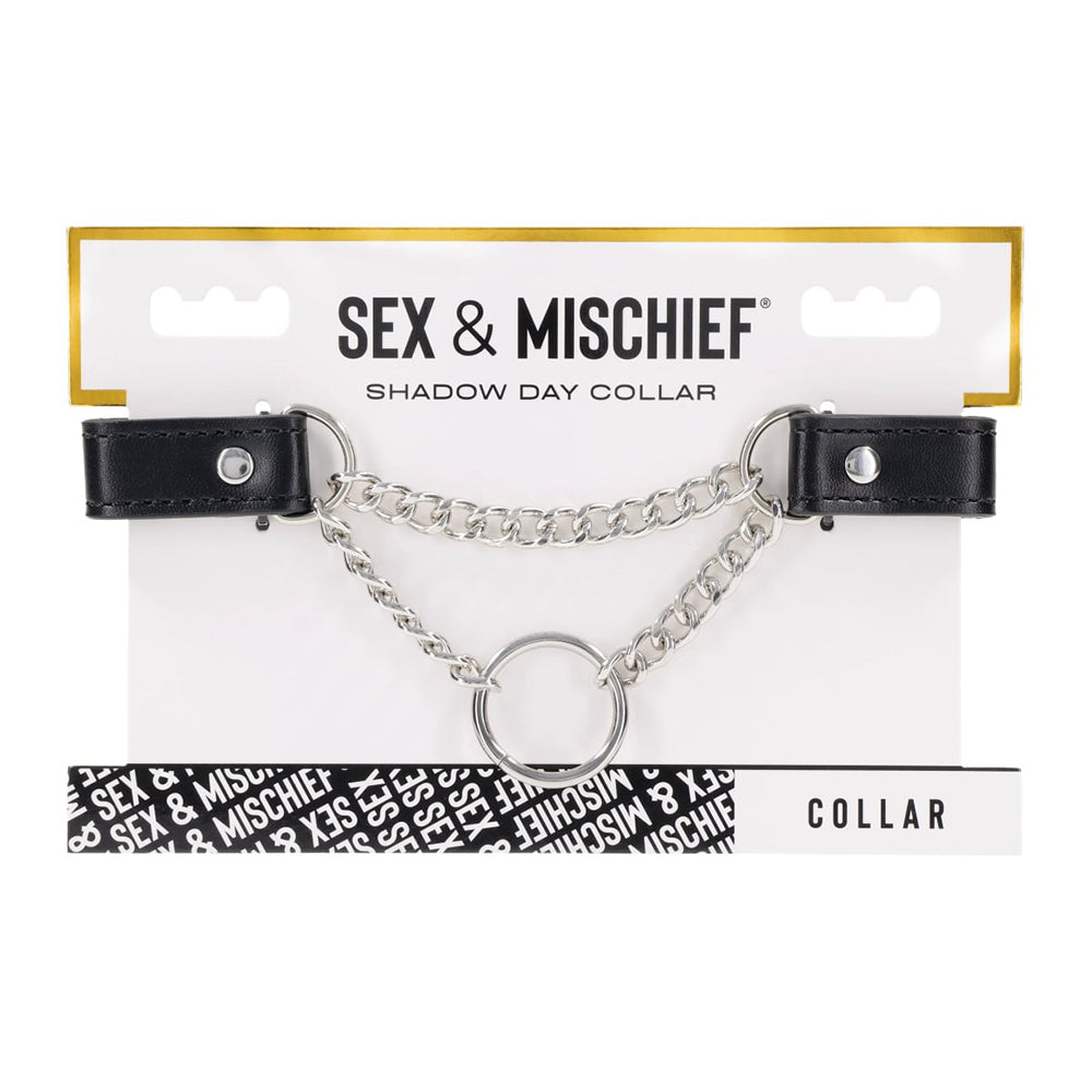 Sex & Mischief collar on a white background