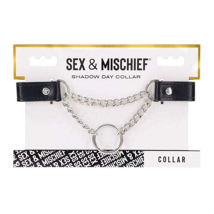 Sex & Mischief collar on a white background