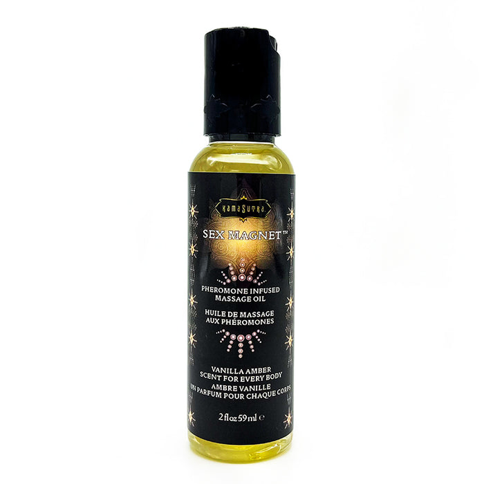 massage oil bottle with black wrapper 