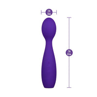 Purple sexy things velvet high wand with measurements on a white background