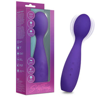 Purple sexy things velvet high wand with packaging on a white background