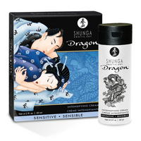 a bottle of shunga dragon intensifying cream beside box 