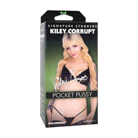 adult star kiley corrupt with black lingerie on box packaging