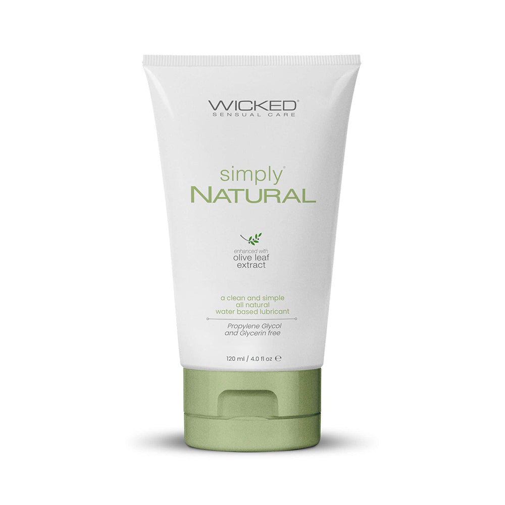 Wicked Sensual Care Simply Natural lube on a white background