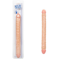 beige 17" double ended dildo