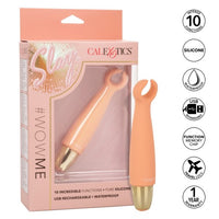 peach silicone clitral vibrator