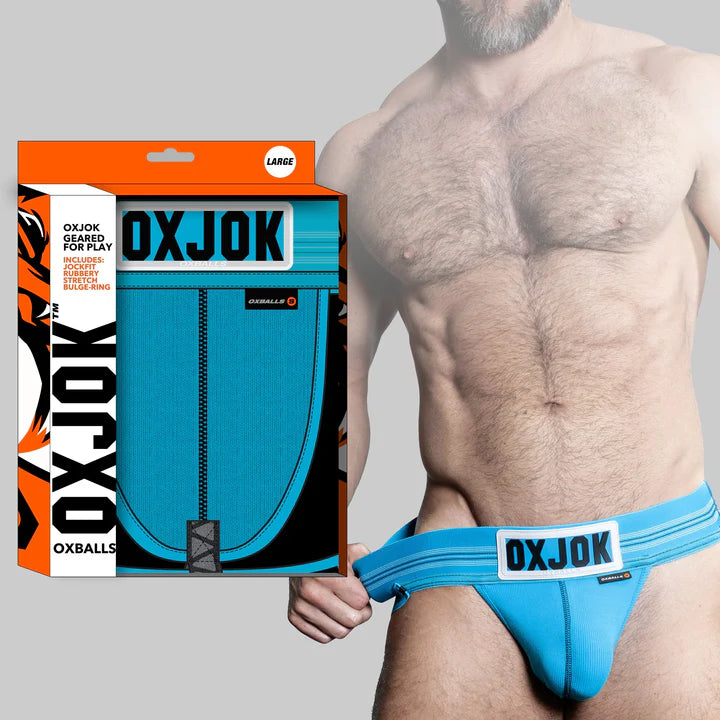 men's jockstrap undies blue