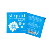 blue foil sampler pack of sliquid h20