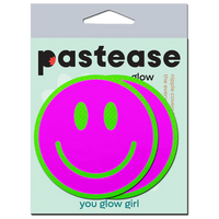 pink smiley face breast pasties in package