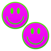 pink smiley face breast pasties 