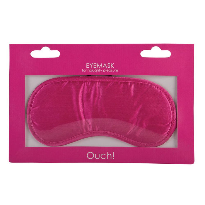pink soft eye mask with packaging