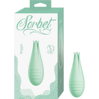 Serbet Wiggie product packaging with a green color scheme on a white background