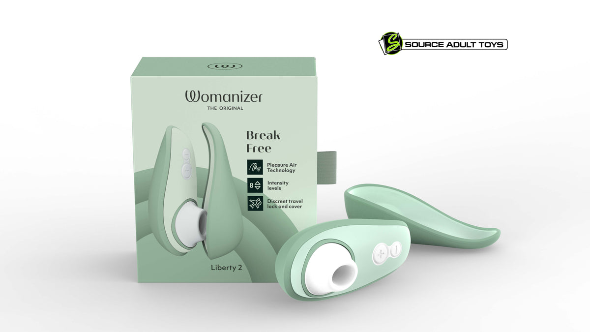 seafoam green womanizer vibrator with retail box