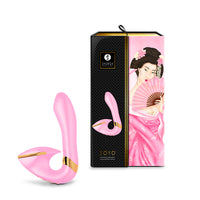 pink j curve vibrator with box