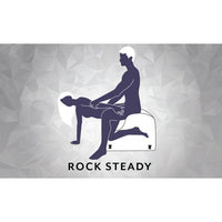 diagram of couple using spanking bench in rock steady position