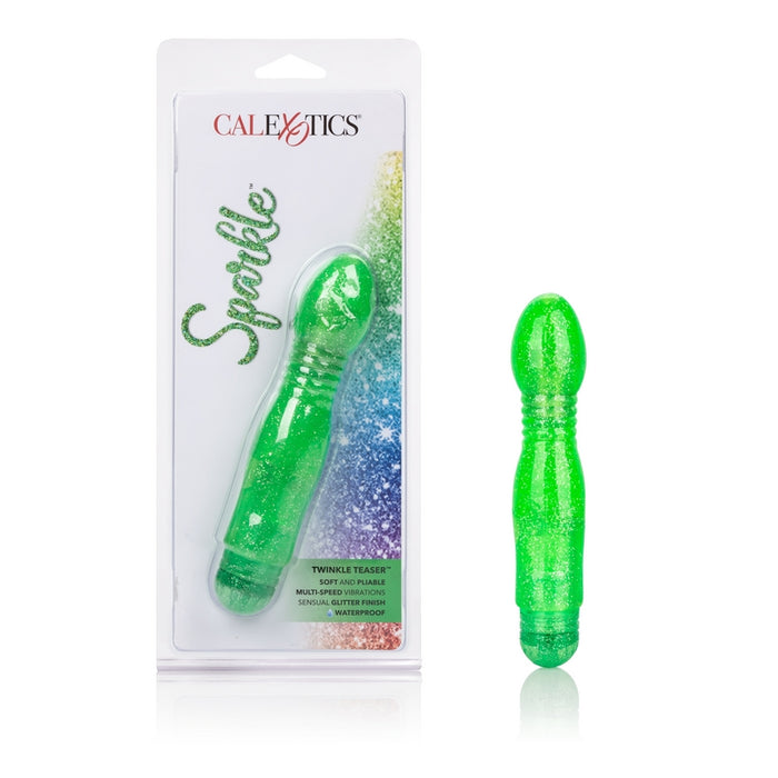 green 5.5" waterproof jelly vibrator