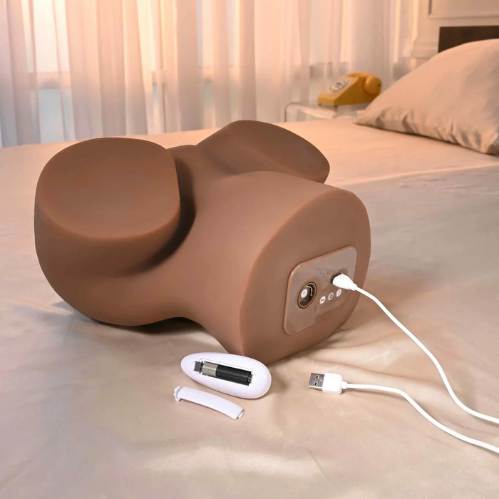 realistic vagina masturbator showing charging