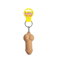 beige penis keychain