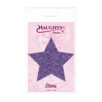 purple glitter star nipple pasties