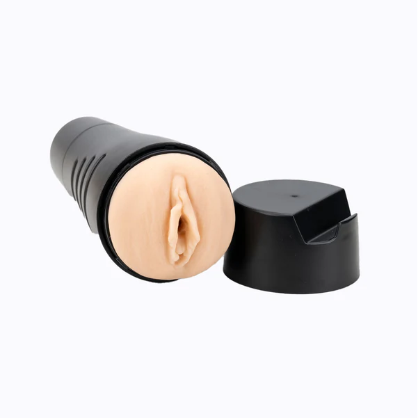 vagina masturbator with hard case and lid