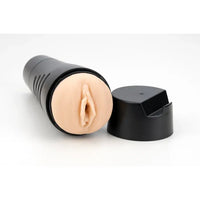 vagina masturbator with hard case and lid