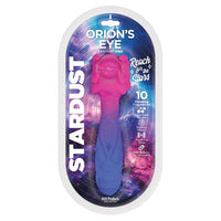 Pink and purple Orion's Eye fantasy vibe toy in packaging on a white background