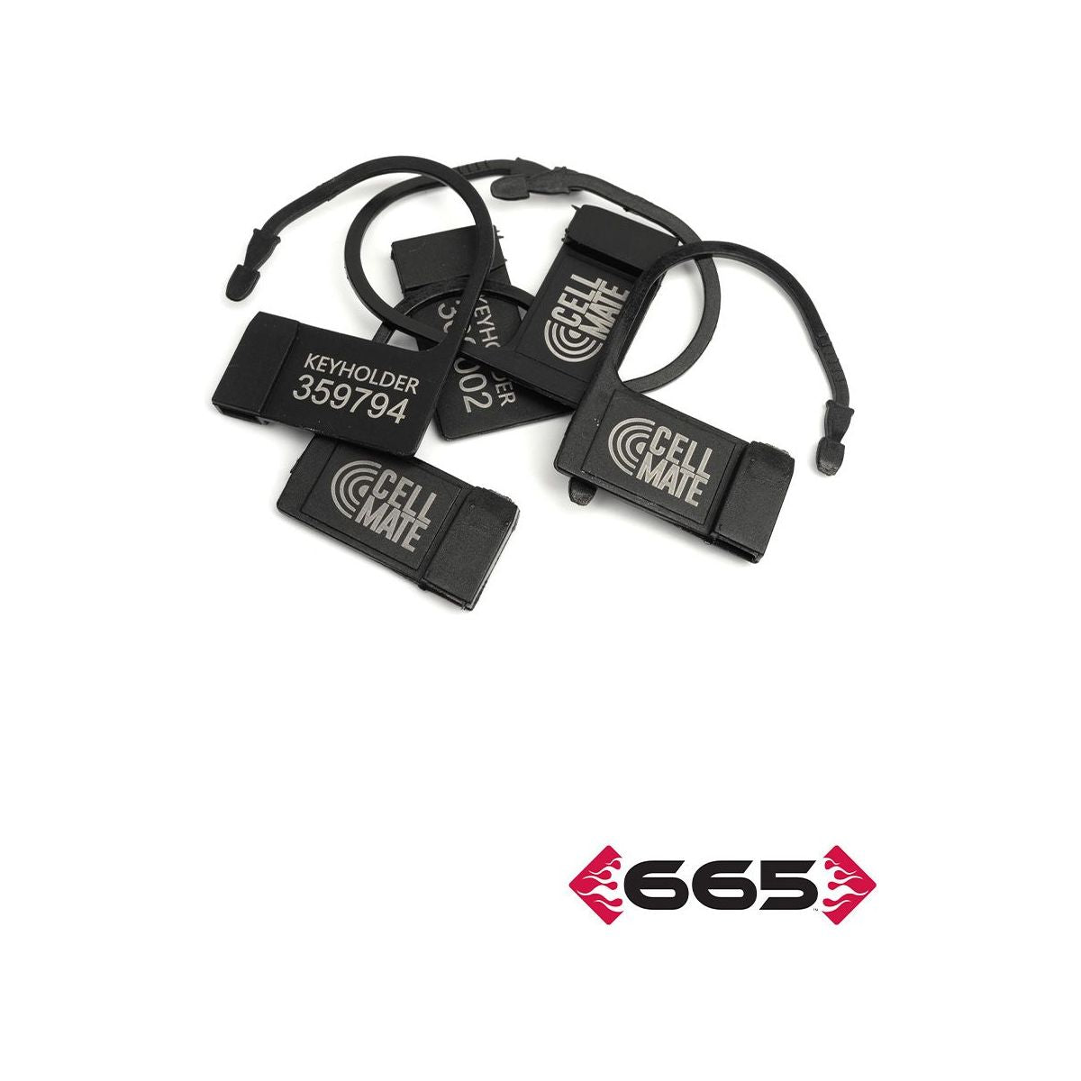 black stealth locks with individual serial numbers