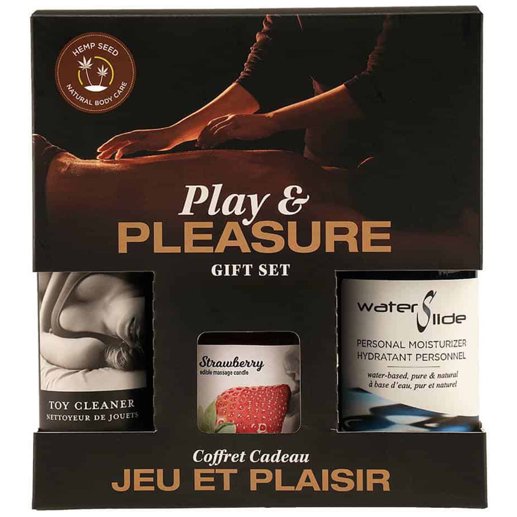Earthly Body Hemp Seed Play & Pleasure Set Strawberry