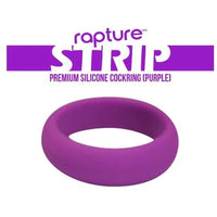 purple strip silicone cock ring by rapture