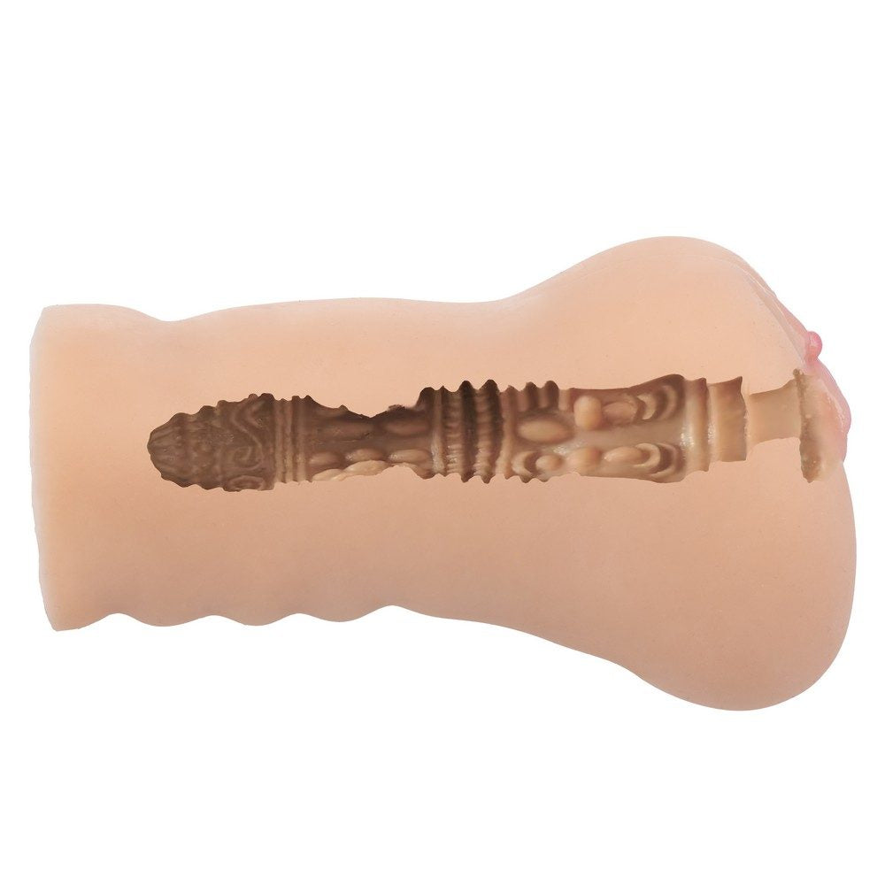 Calexotics 'Stroke It' liquid silicone juicy pussy masturbator inner texture chart